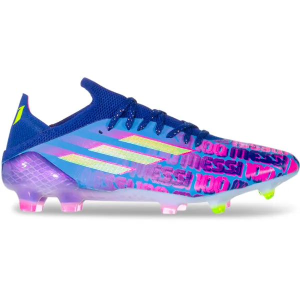 adidas Messi X Speedflow.1 FG Soccer Cleats (Victory Blue/Shock Pink)