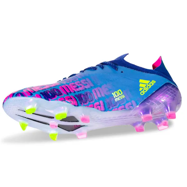 adidas Messi X Speedflow.1 FG Soccer Cleats (Victory Blue/Shock Pink)