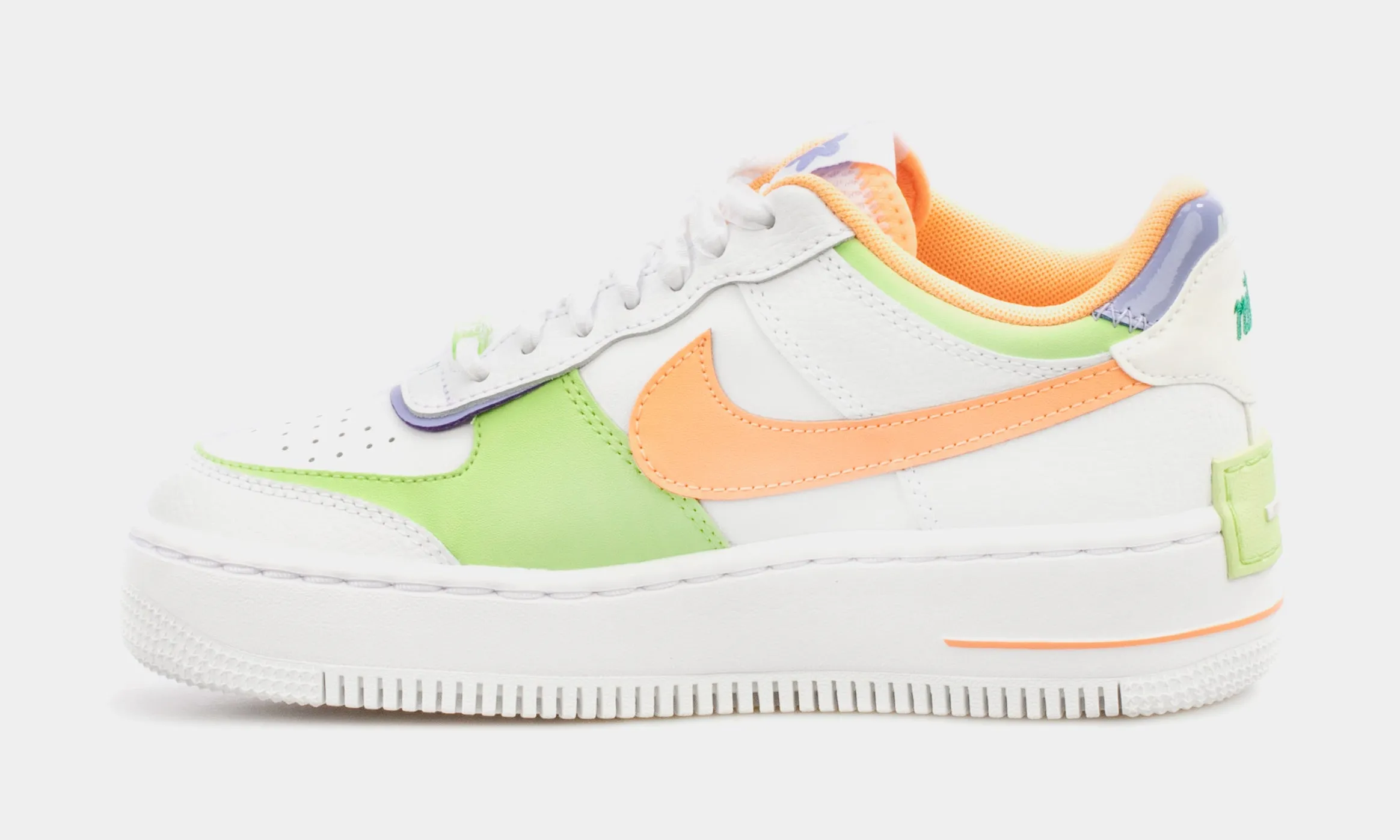 Air Force 1 Shadow Womens Lifestyle Shoes (White/Orange)