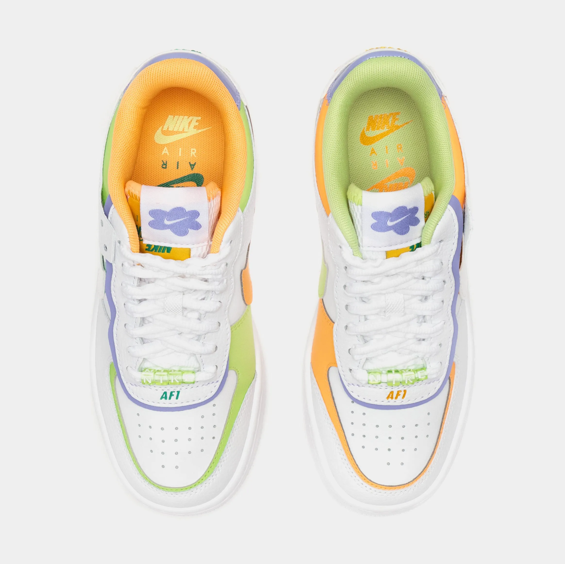 Air Force 1 Shadow Womens Lifestyle Shoes (White/Orange)