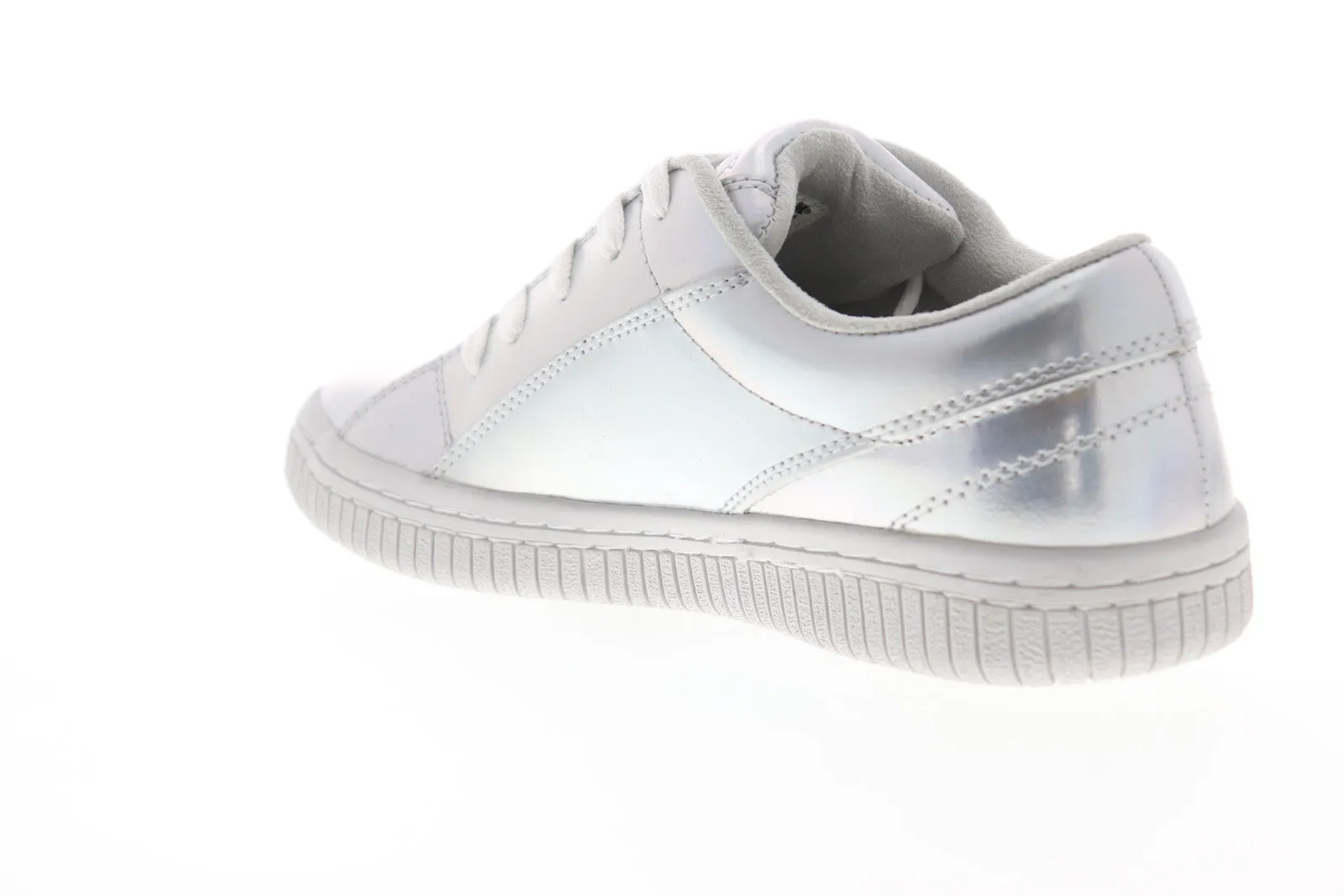 Airwalk Pearl AW19863 Womens Silver Gray Leather Low Top Skate Sneakers Shoes