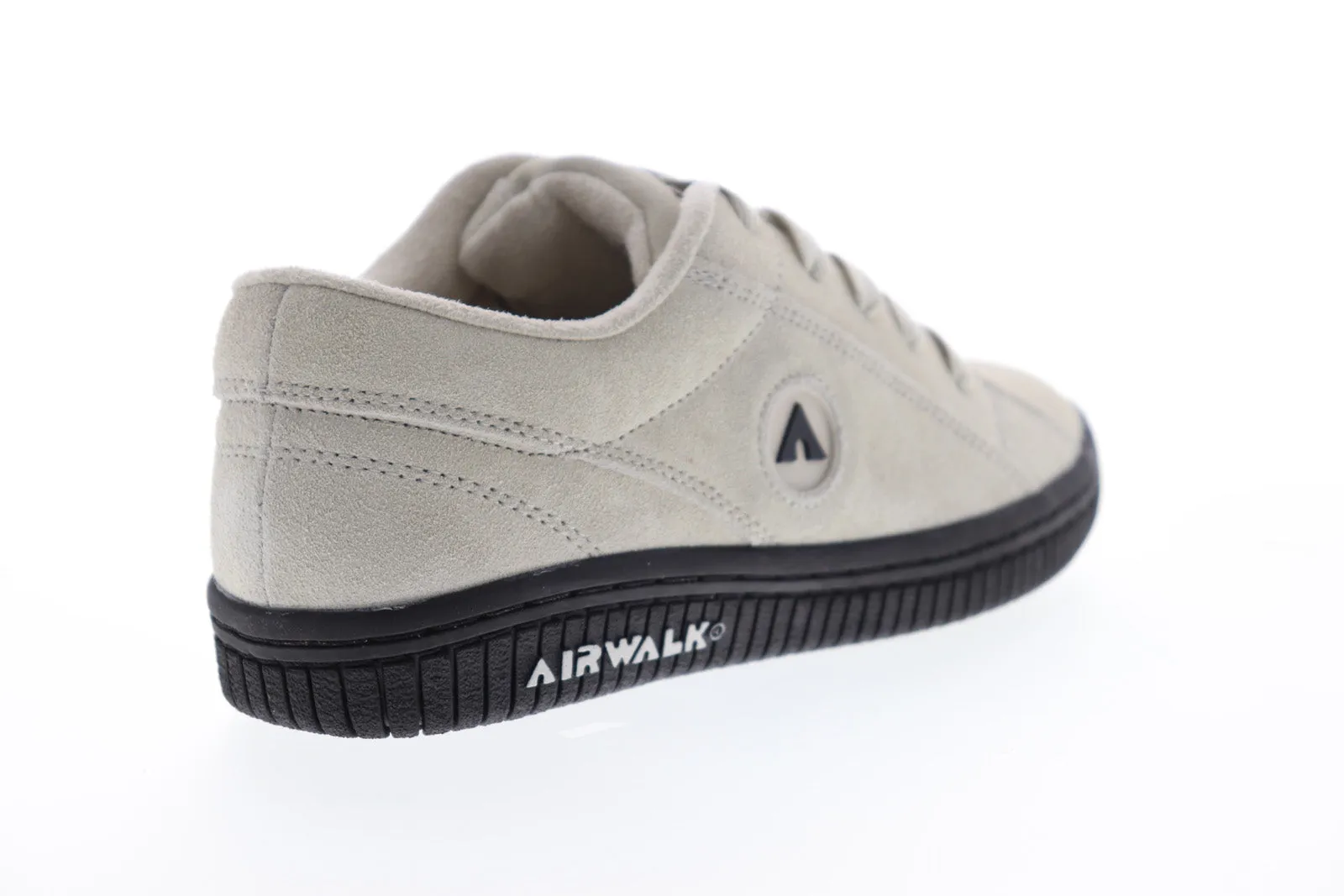 Airwalk Stark AW19864-S Womens Gray Suede Low Top Lace Up Skate Sneakers Shoes