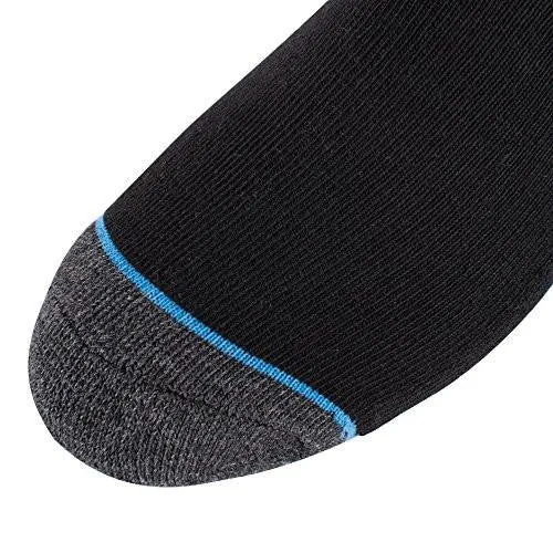 Ankle Socks 6 Pack Jacquard Logo Black 1315