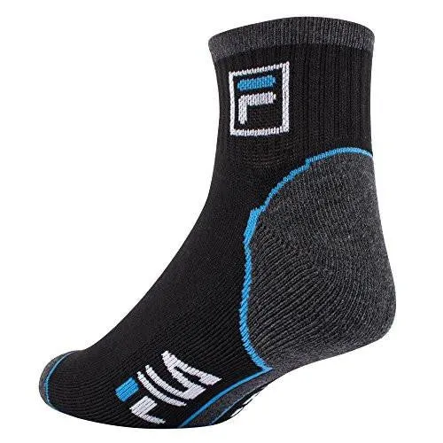 Ankle Socks 6 Pack Jacquard Logo Black 1315