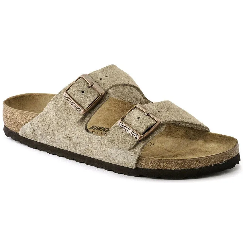 Birkenstock Arizona Suede Leather Narrow Taupe