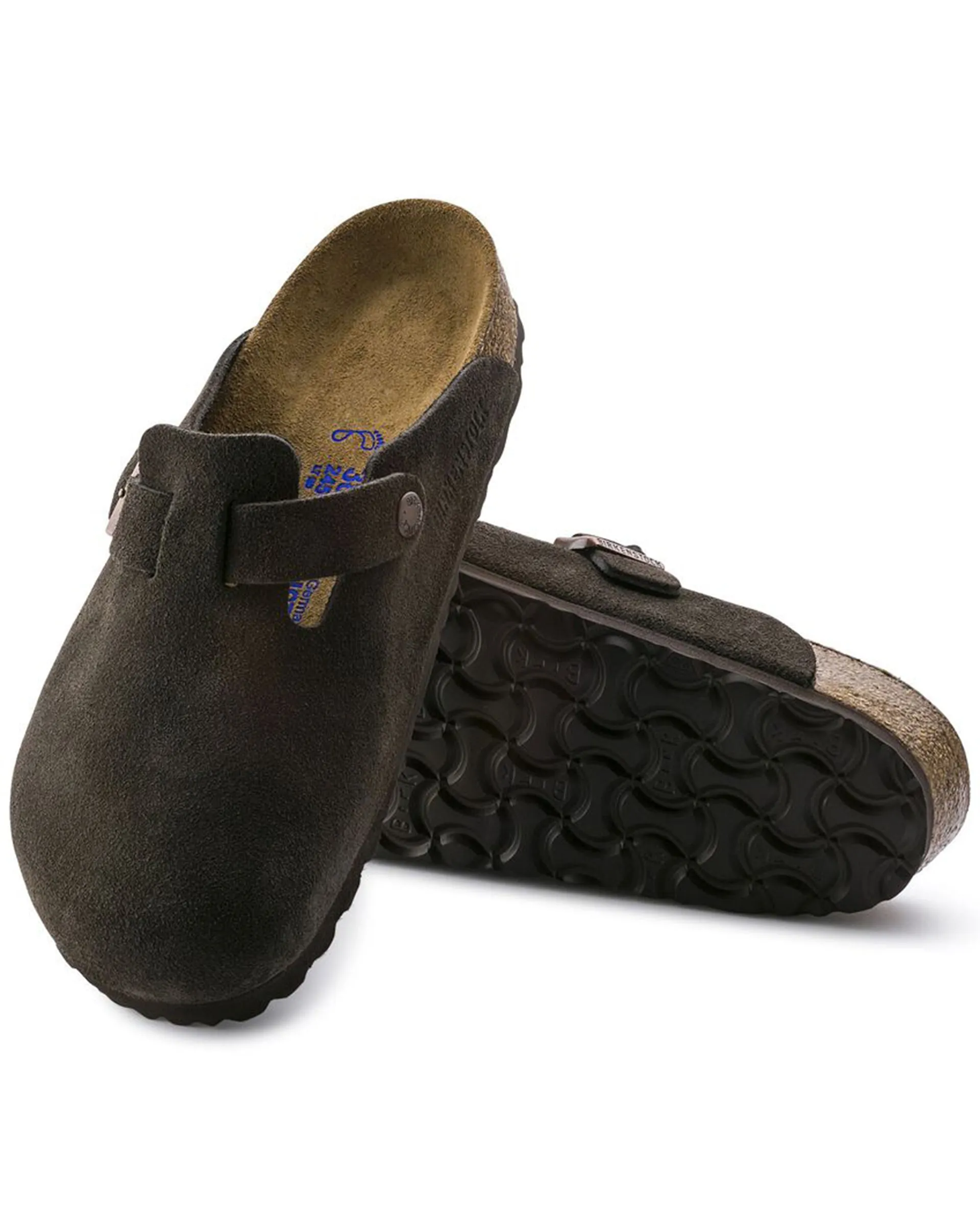 Boston Soft Footbed Suede Leather (Narrow) (Mocha)