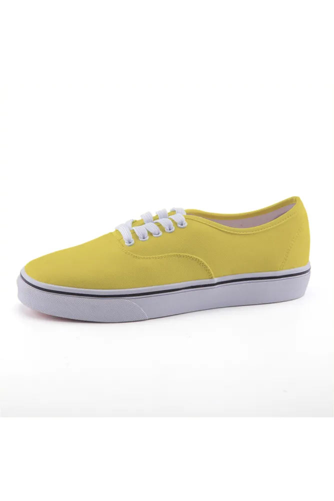 Canary Yellow Low-top Canvas Shoes