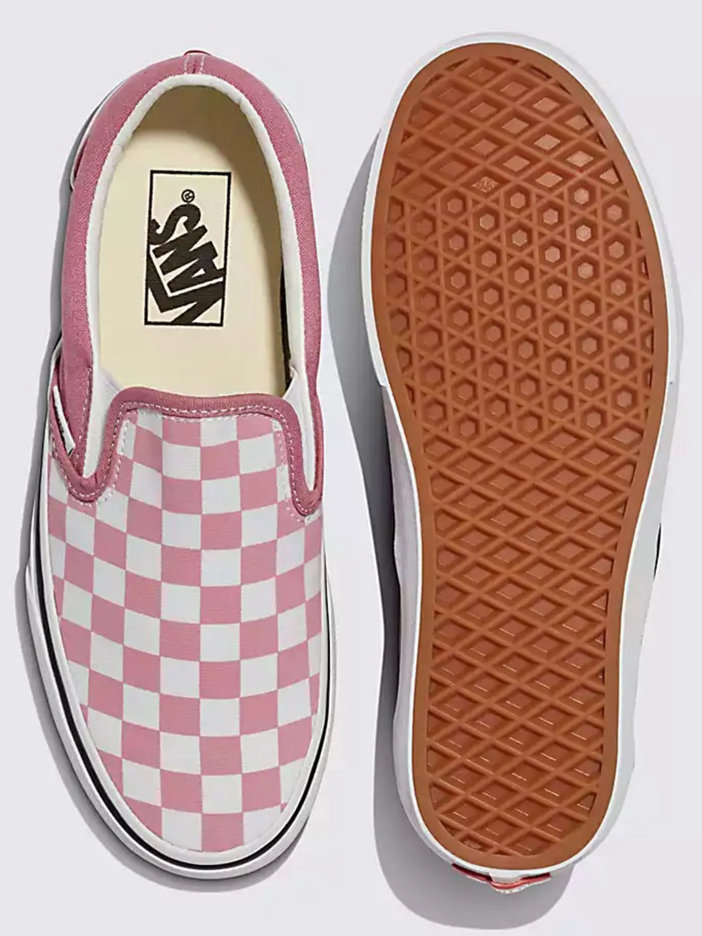 Classic Slip-On Color Theory Checkerboard Foxglove Shoes