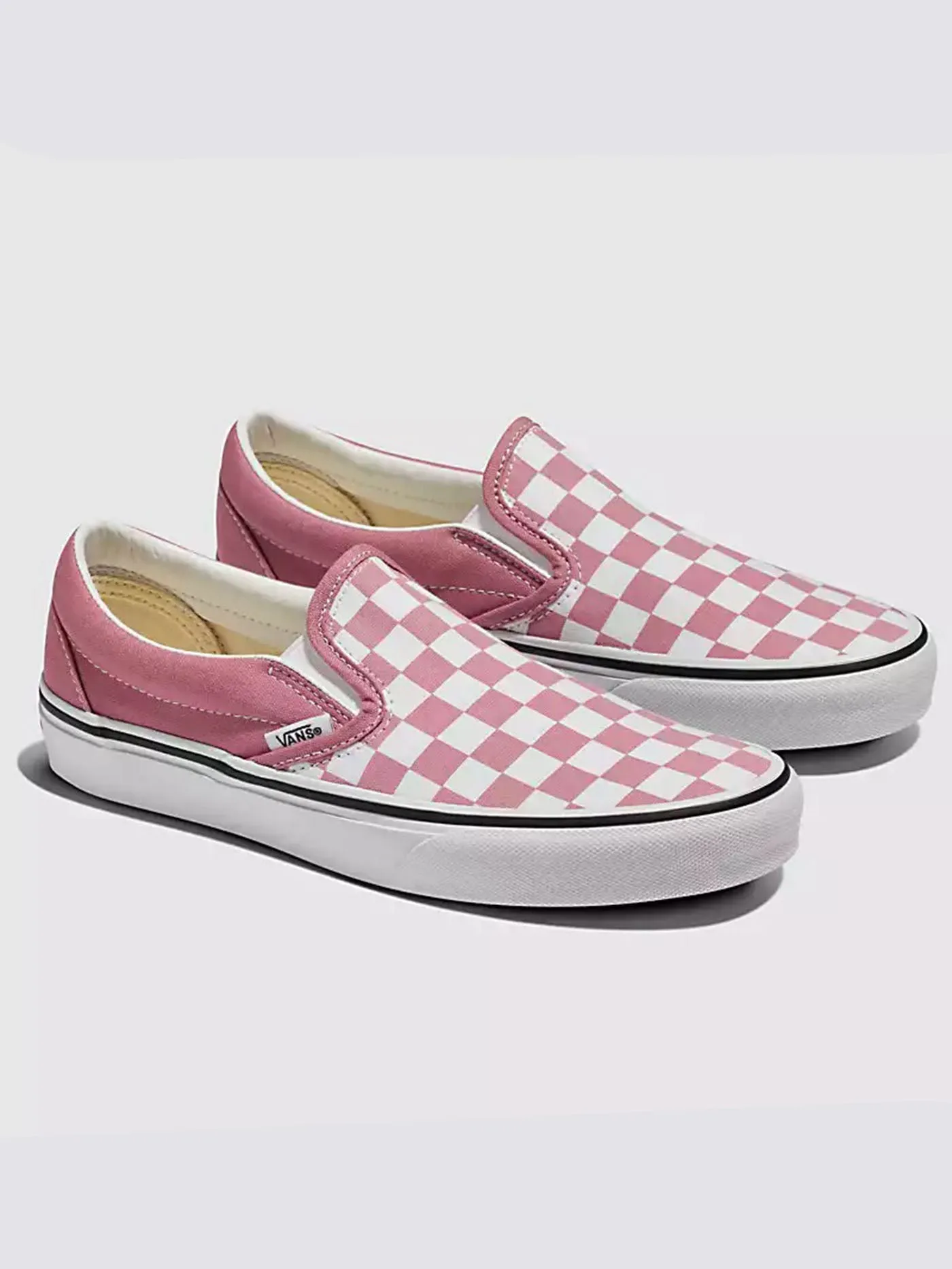 Classic Slip-On Color Theory Checkerboard Foxglove Shoes