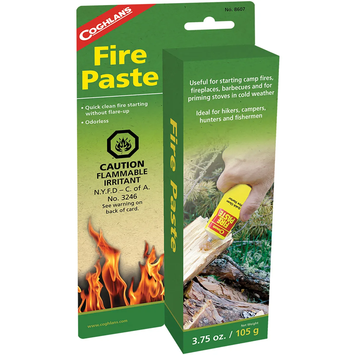 Coghlan's Fire Paste, Emergency Camping Survival Fireplace Campfire Starter