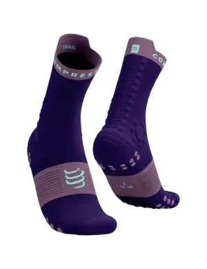 Compressport Unisex's Pro Racing Socks v4.0 Trail - Purple/Grape