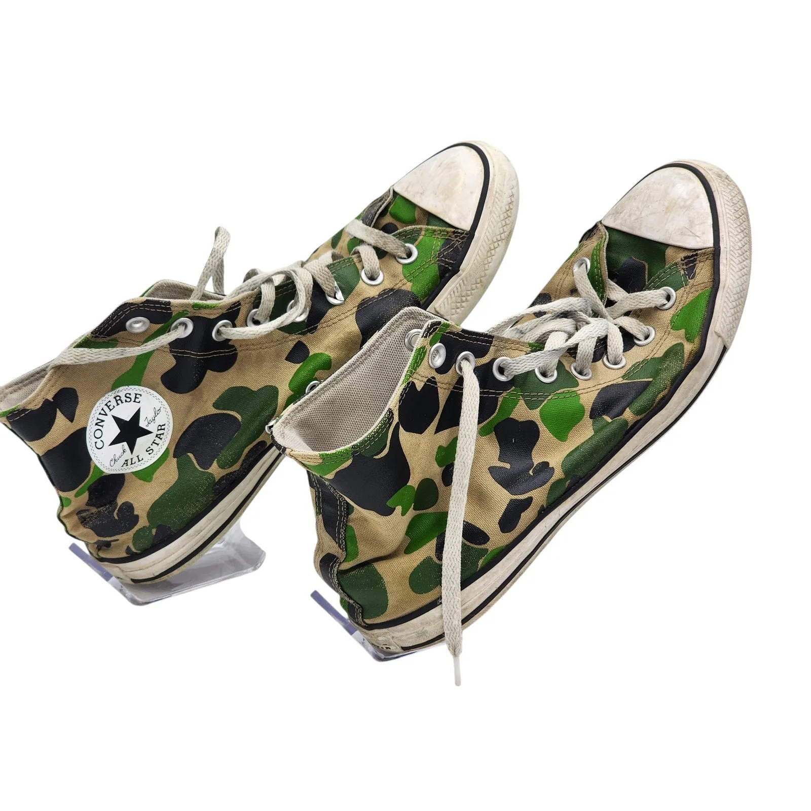 Converse All Star High Tops Camo Unisex Shoes Mens 10 Womens 12 Retro Streetwear