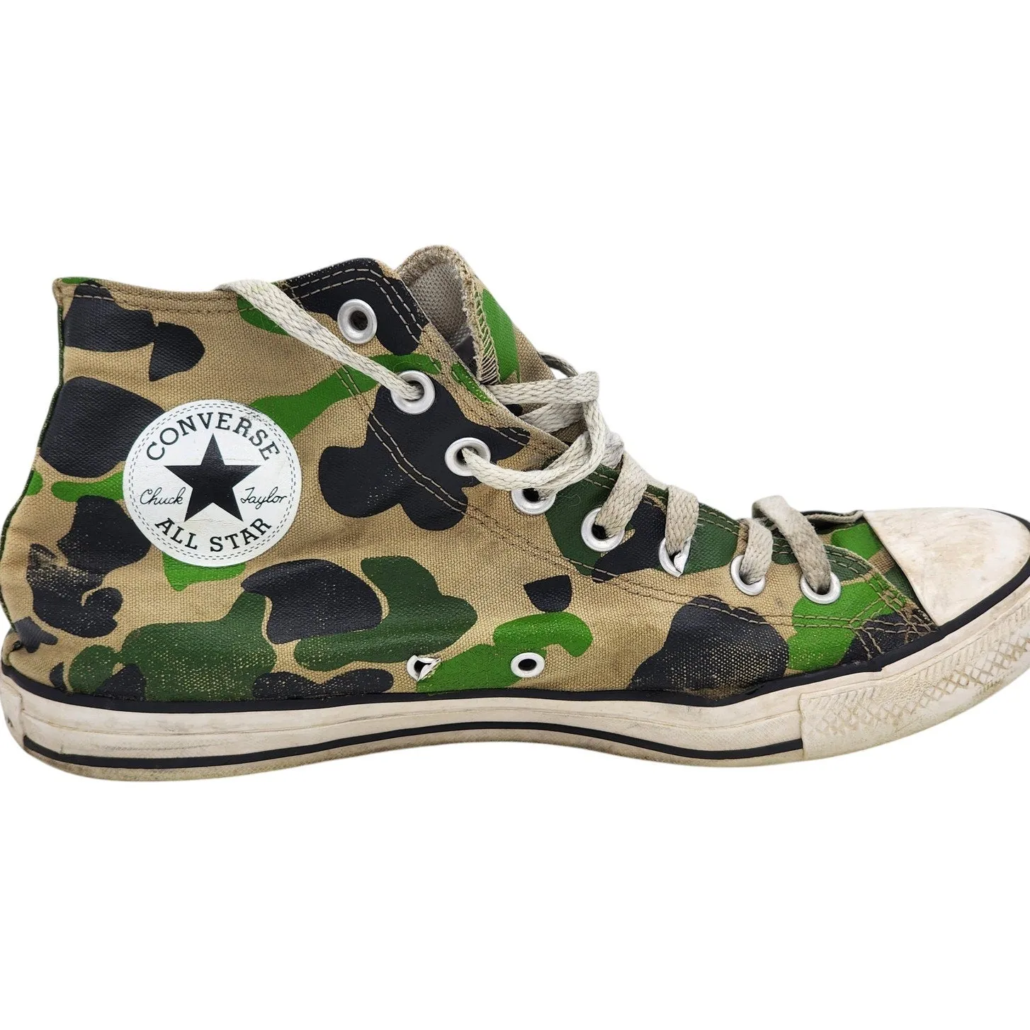 Converse All Star High Tops Camo Unisex Shoes Mens 10 Womens 12 Retro Streetwear