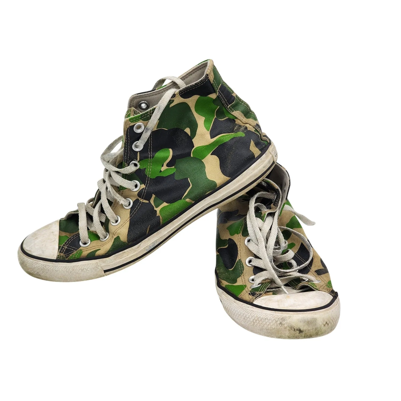 Converse All Star High Tops Camo Unisex Shoes Mens 10 Womens 12 Retro Streetwear