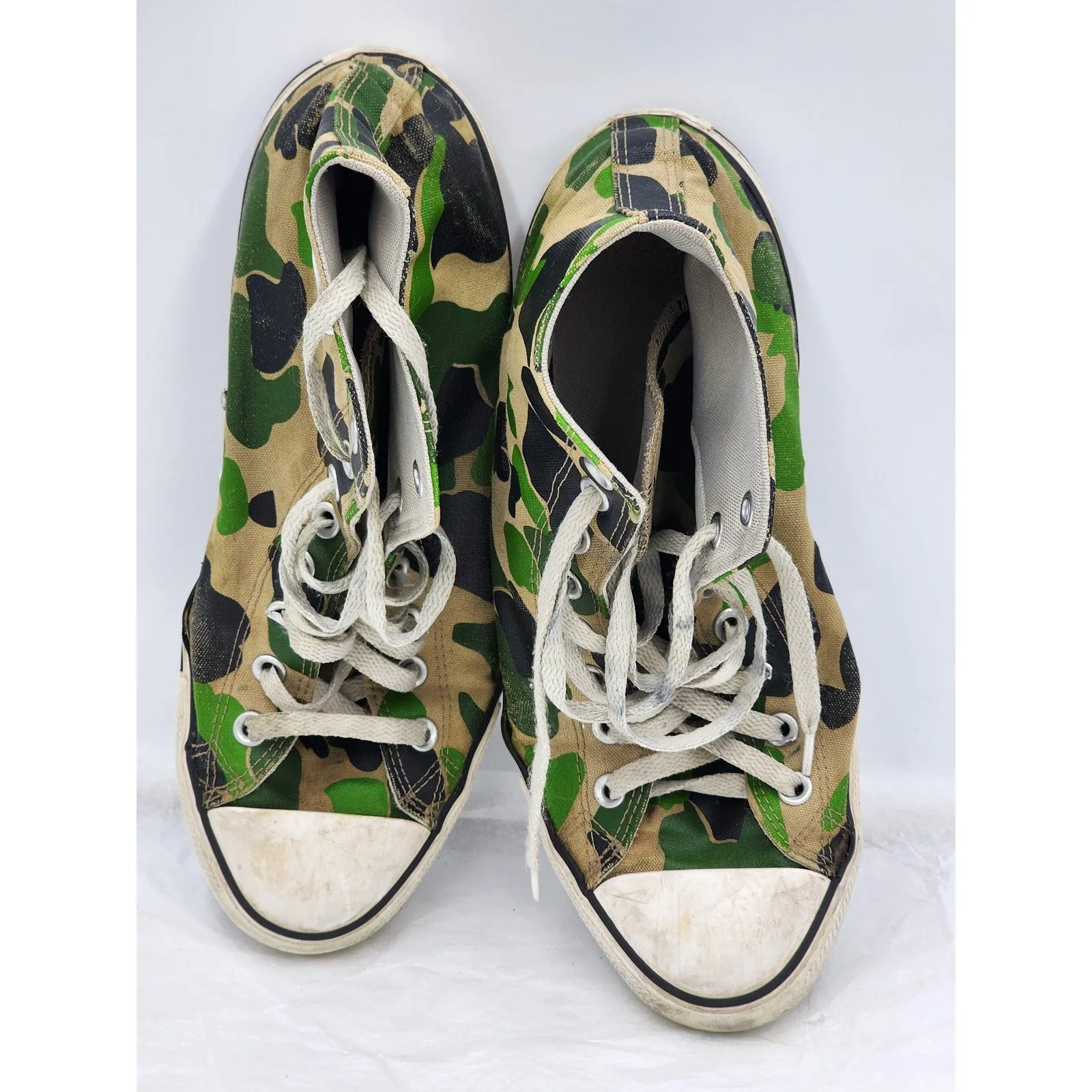 Converse All Star High Tops Camo Unisex Shoes Mens 10 Womens 12 Retro Streetwear