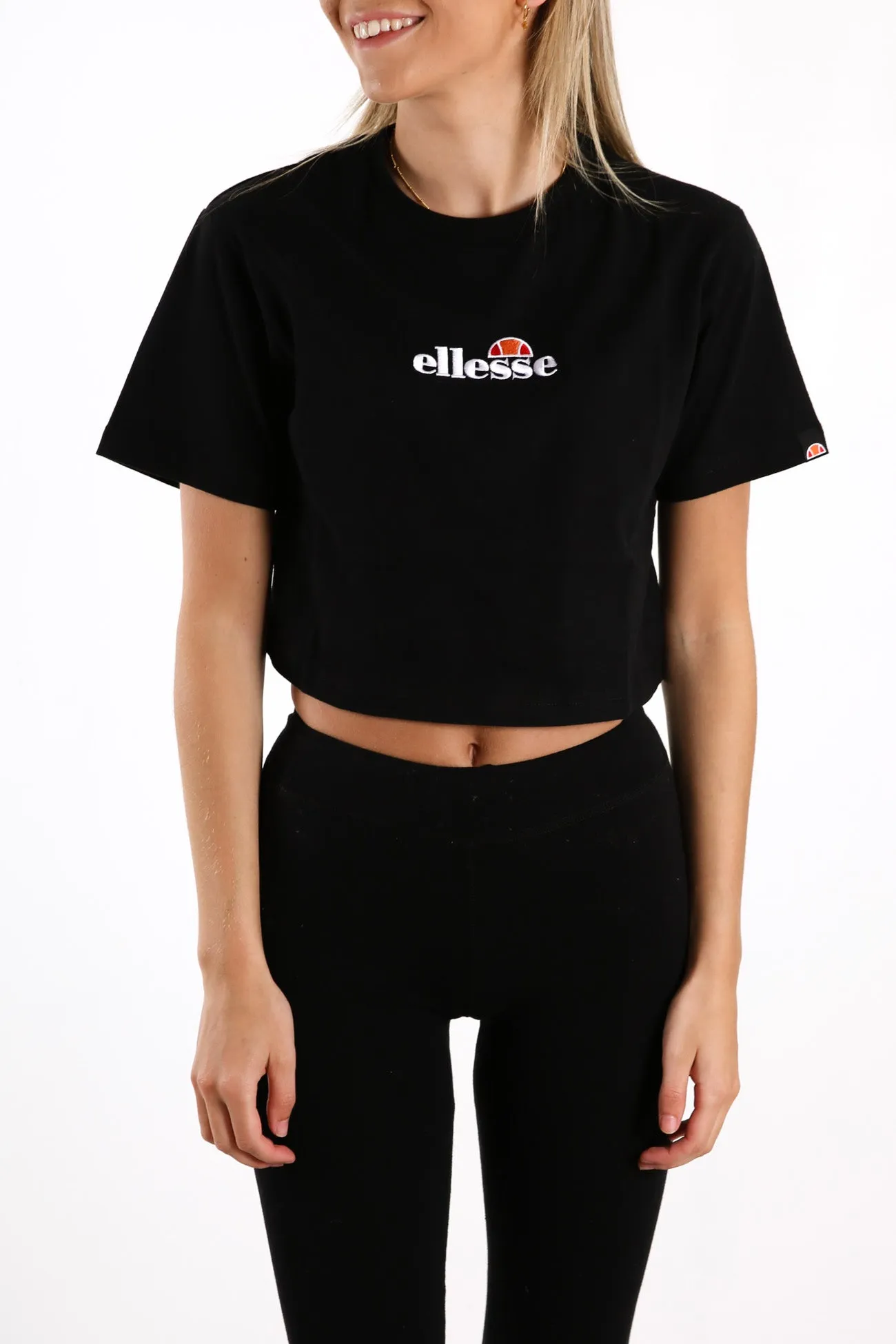 Fireball Cropped Tee Black