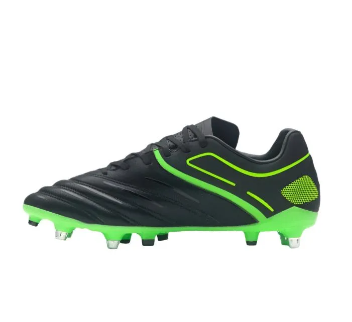 Gilbert Adults Rugby Boot Sidestep X20 Power 6S Black/Fluorescent Green