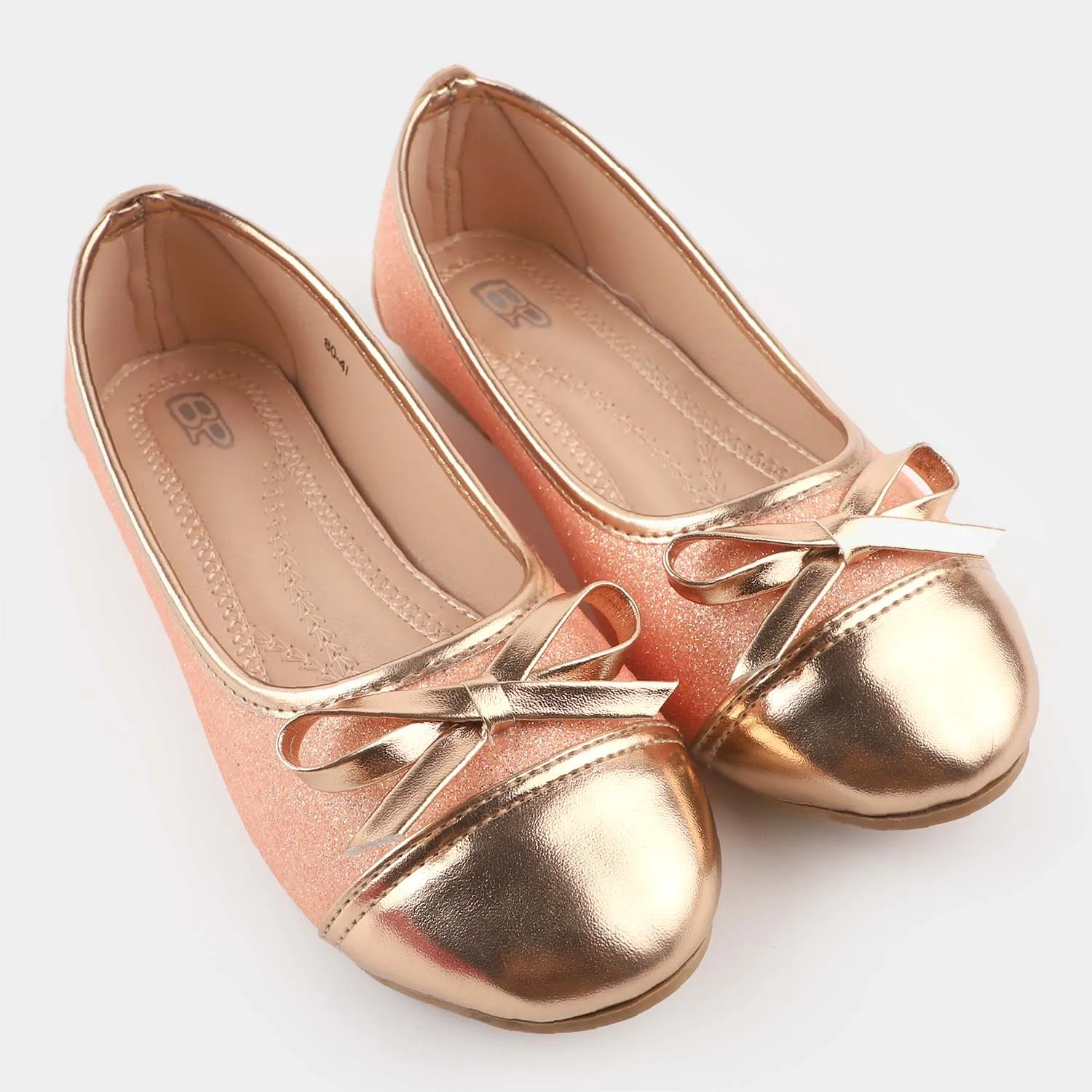 Girls Pumps 80-41-Champagne