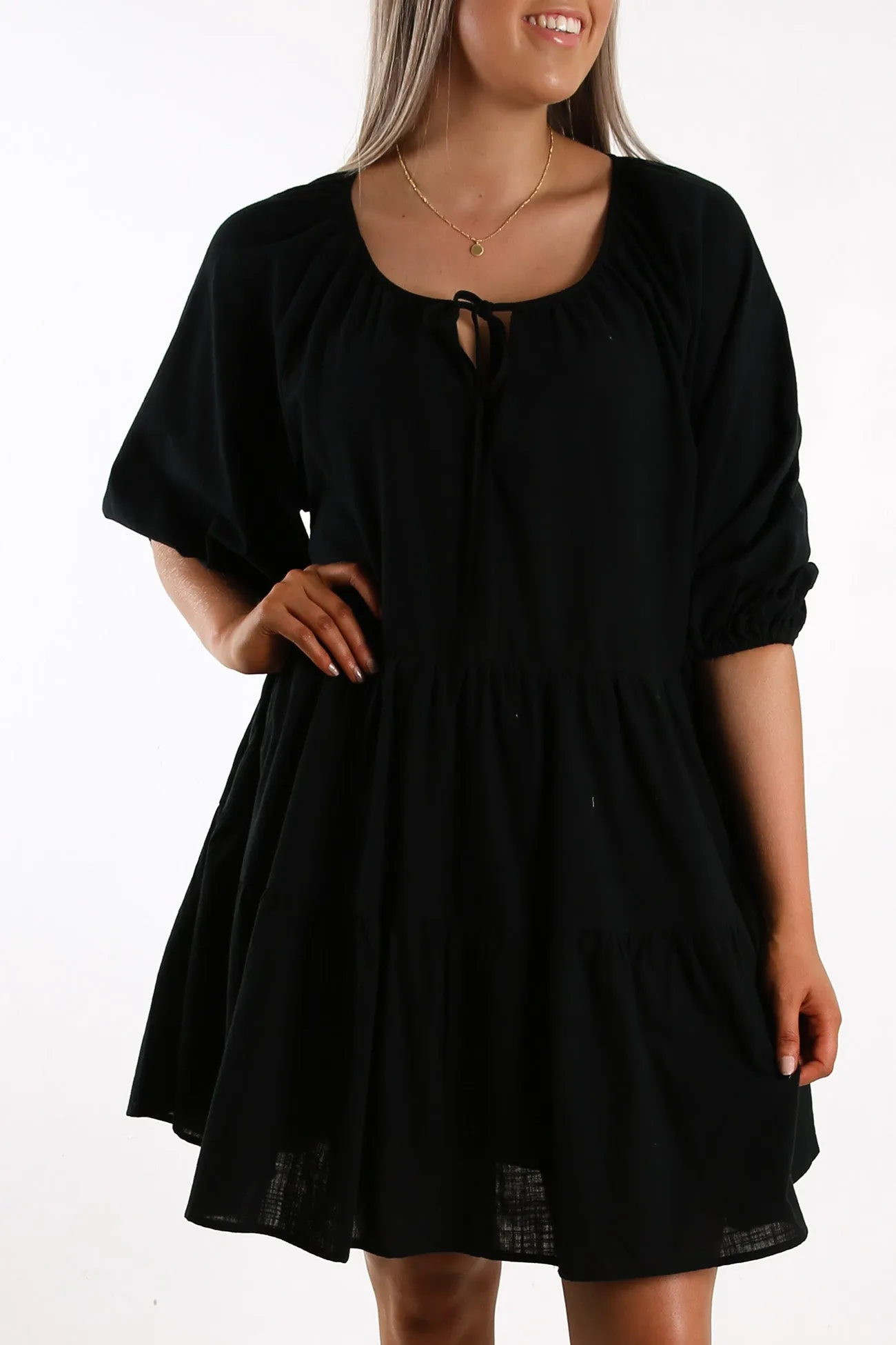 In The Shadows Dress Black