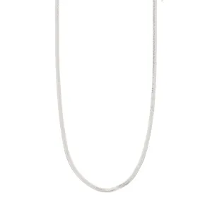 JOANNA flat snake chain necklace silver-plated