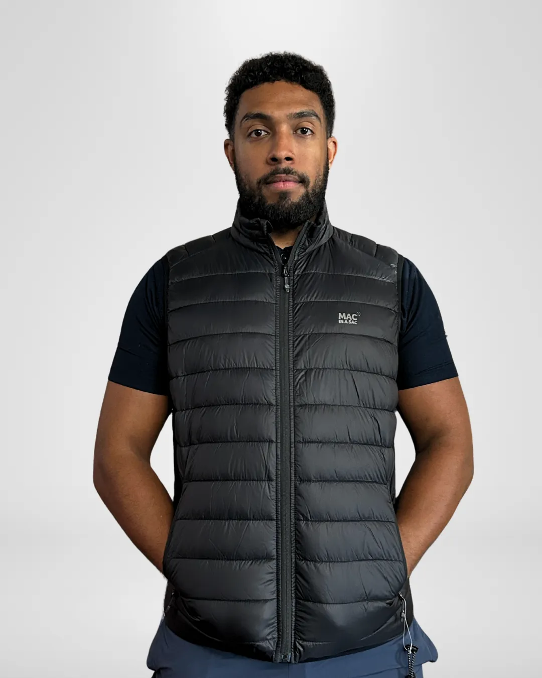 Mac In A Sac Mens Synergy Gilet- Jet Black