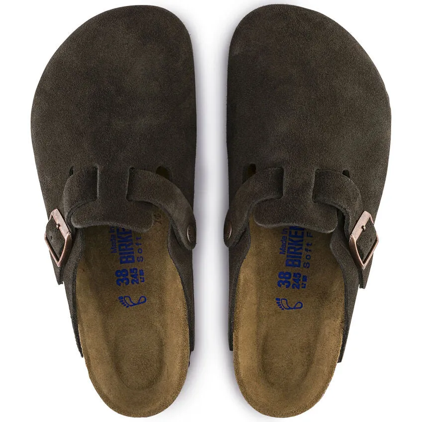 Men's Birkenstock Boston Suede Leather Clog - BIRK-660461