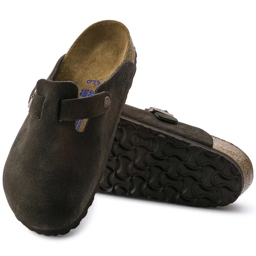 Men's Birkenstock Boston Suede Leather Clog - BIRK-660461