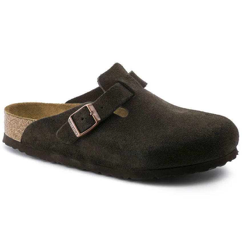 Men's Birkenstock Boston Suede Leather Clog - BIRK-660461