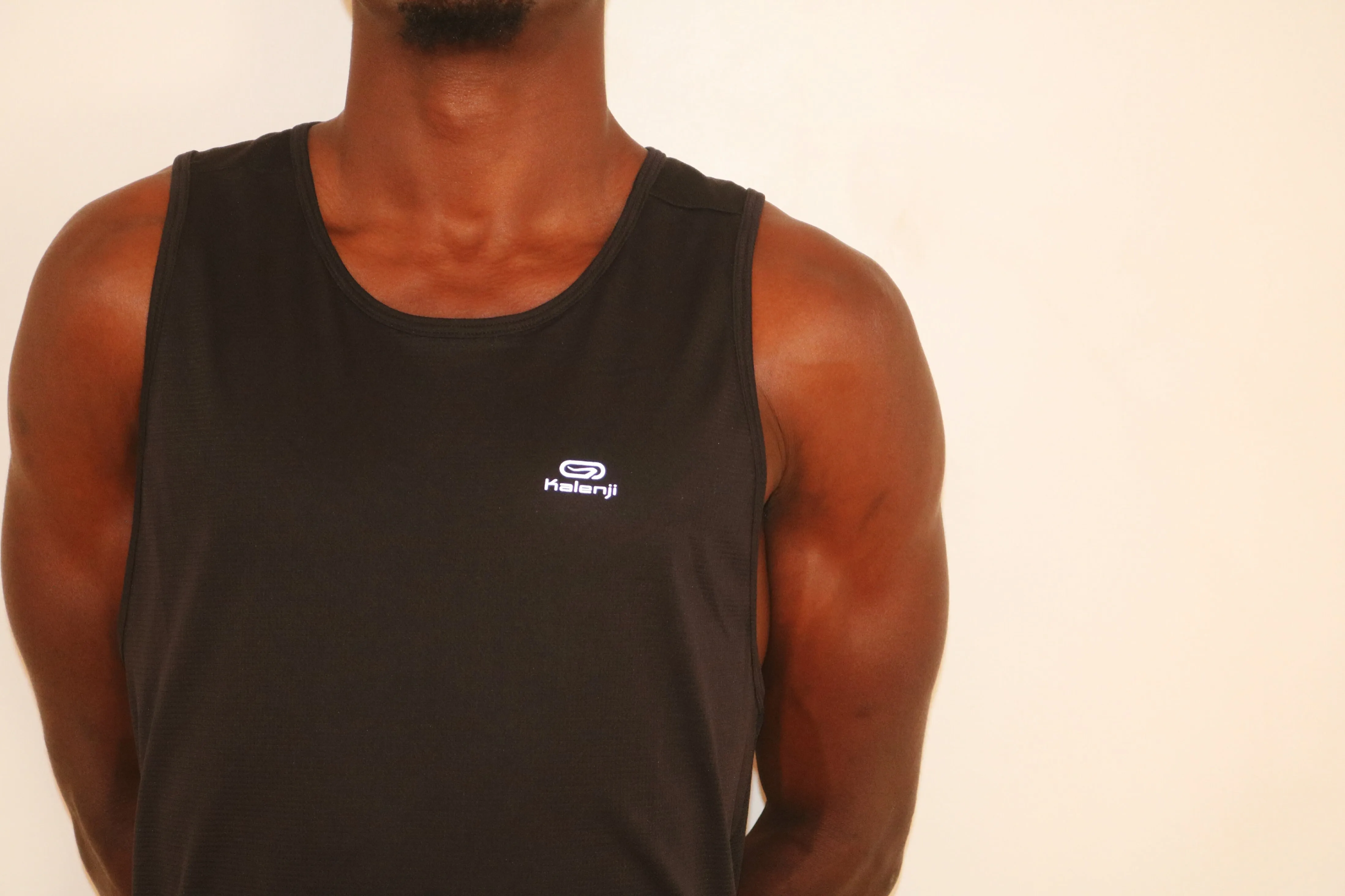 Men's running breathable tank top dry - black