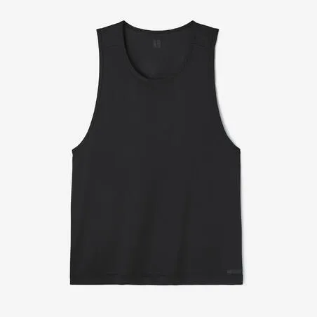 Men's running breathable tank top dry - black