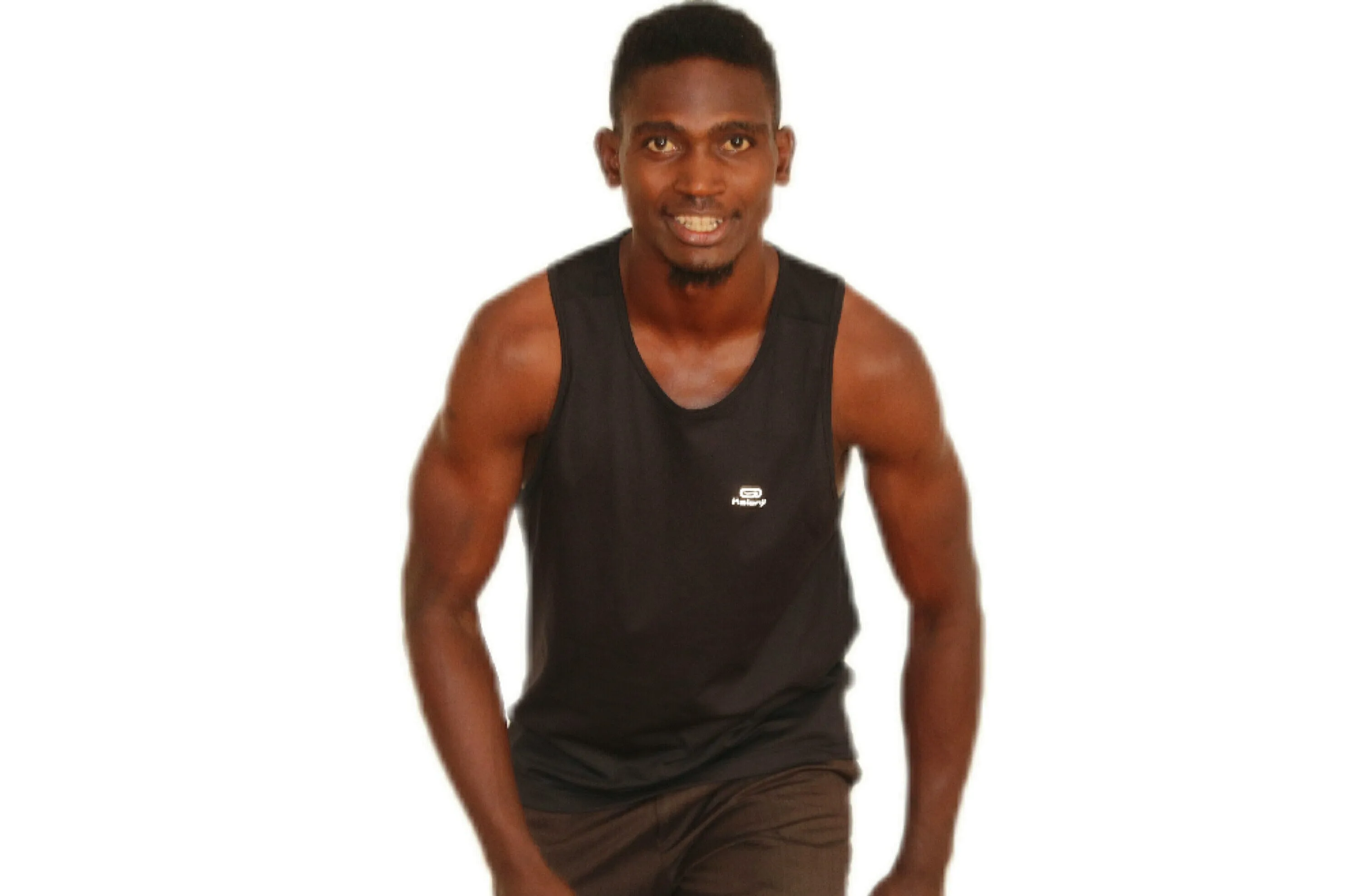 Men's running breathable tank top dry - black