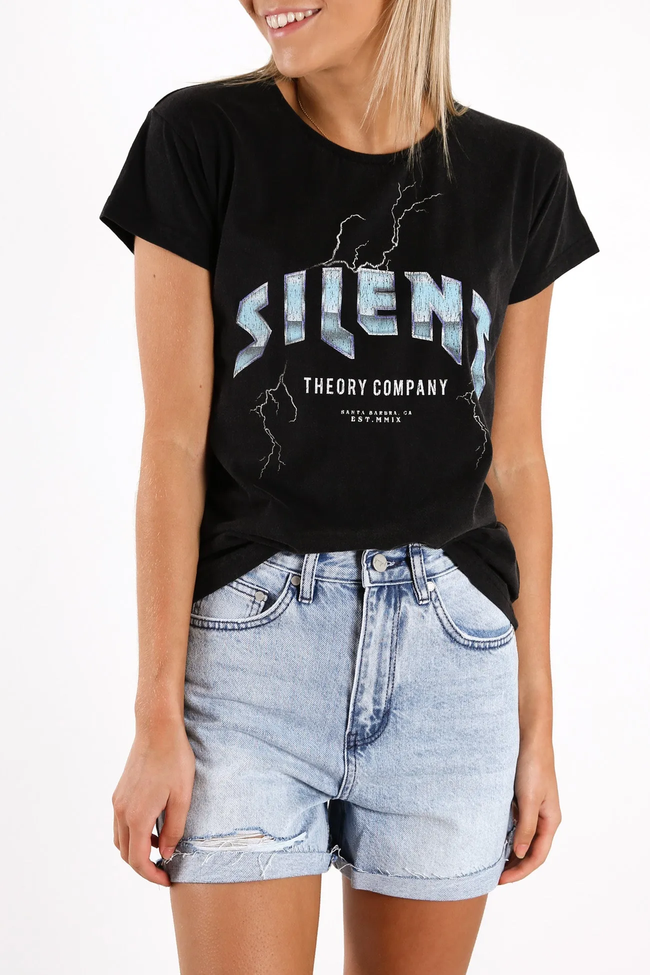 Motley Tee Washed Black