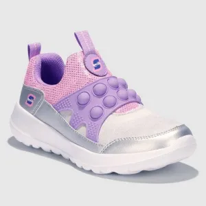 New - S Sport By Skechers Girls' Denise Colorblock Sneakers - Pink/Purple/Silver 2