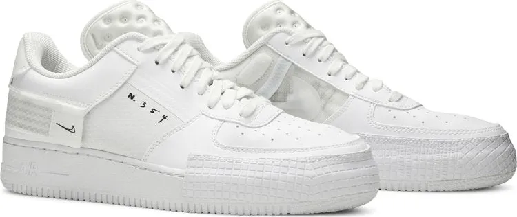 Nike Air Force 1 Type 'Triple White' Sneakers, white