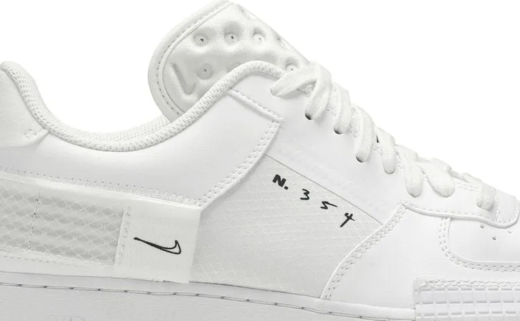 Nike Air Force 1 Type 'Triple White' Sneakers, white