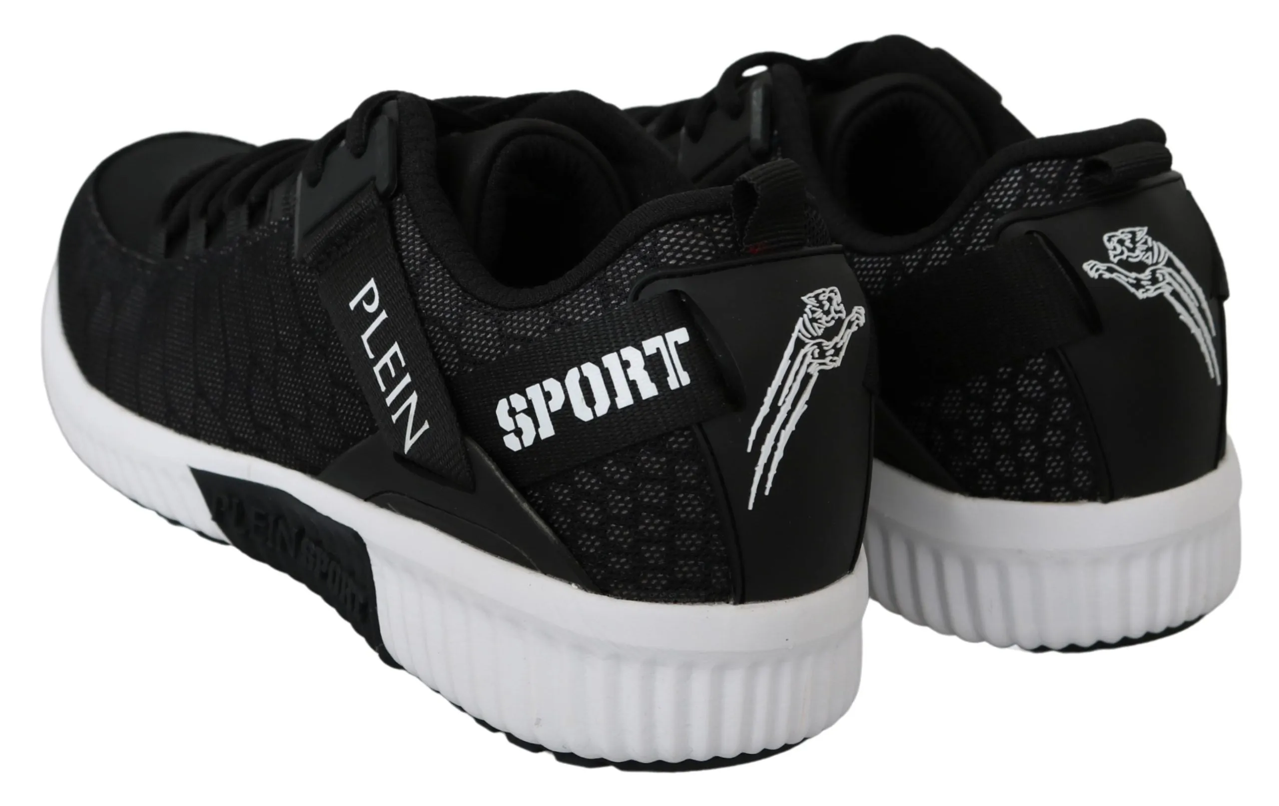 Philipp Plein Elegant Black Casual Sneakers for the Discerning Gentleman