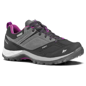 Quechua Women's Mountain Walking Waterproof Shoes - MH500 - pink grey