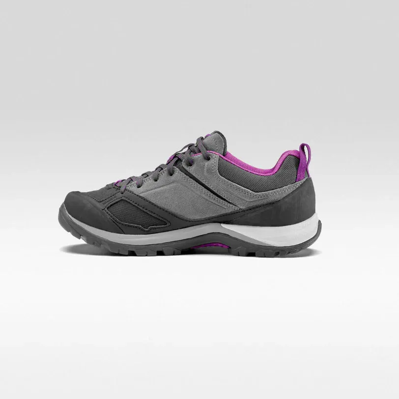 Quechua Women's Mountain Walking Waterproof Shoes - MH500 - pink grey