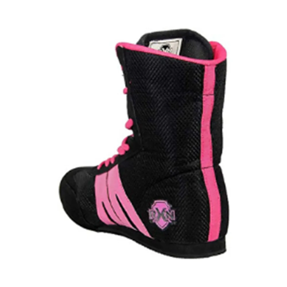 RXN Gold Medal Boxing Shoes (Black/Pink)