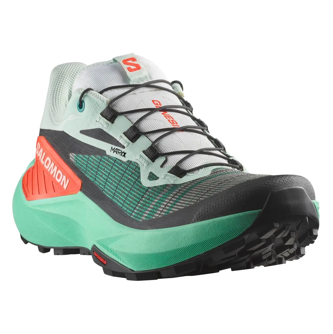 Salomon Genesis | Bay / Electric Green / Cherry Tomato | Womens