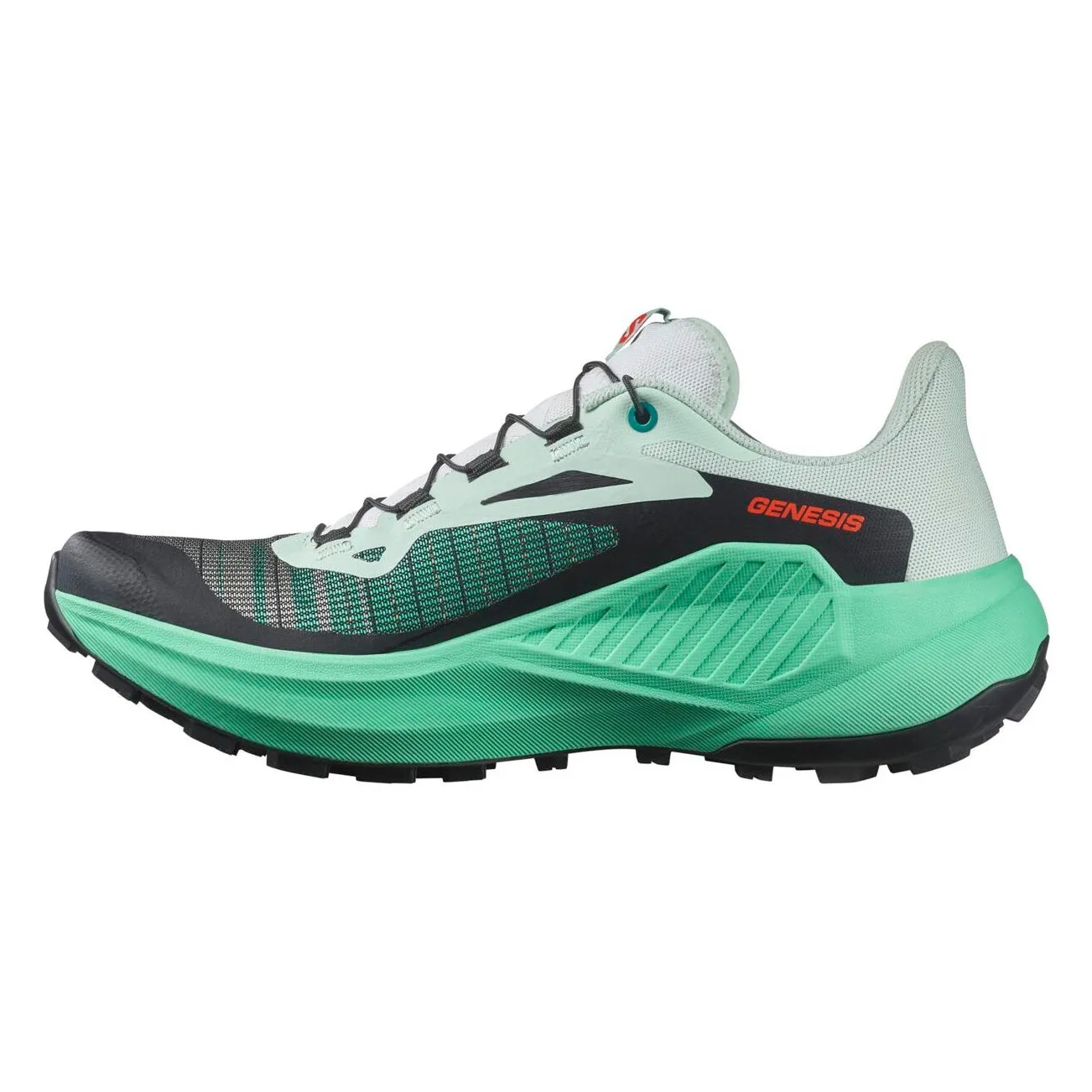 Salomon Genesis | Bay / Electric Green / Cherry Tomato | Womens