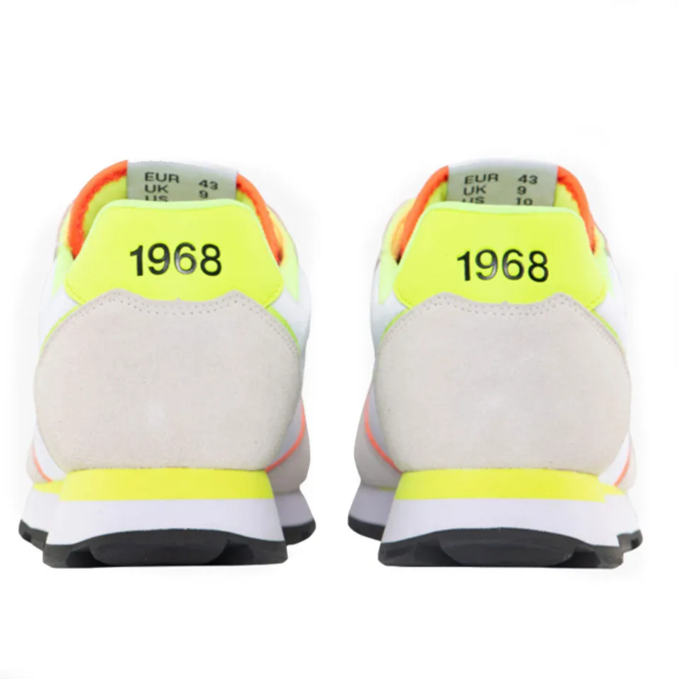 Scarpe Uomo Sun68 Sneakers Tom Nylon Fluo colore Bianco