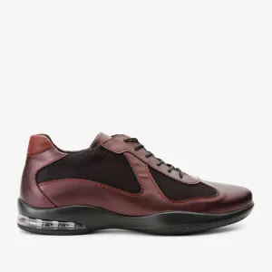 The Zona Burgundy Leather Men Sneaker Final Sale!