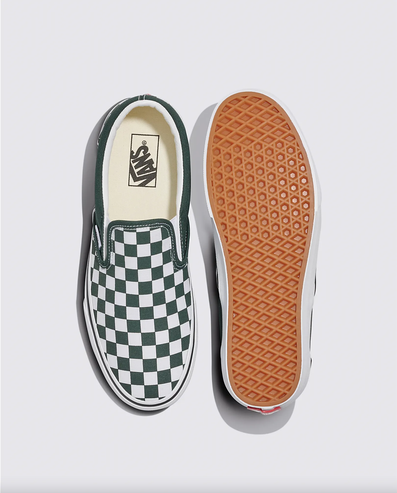 Vans Classic Slip-On - Checkerboard Scarab Green