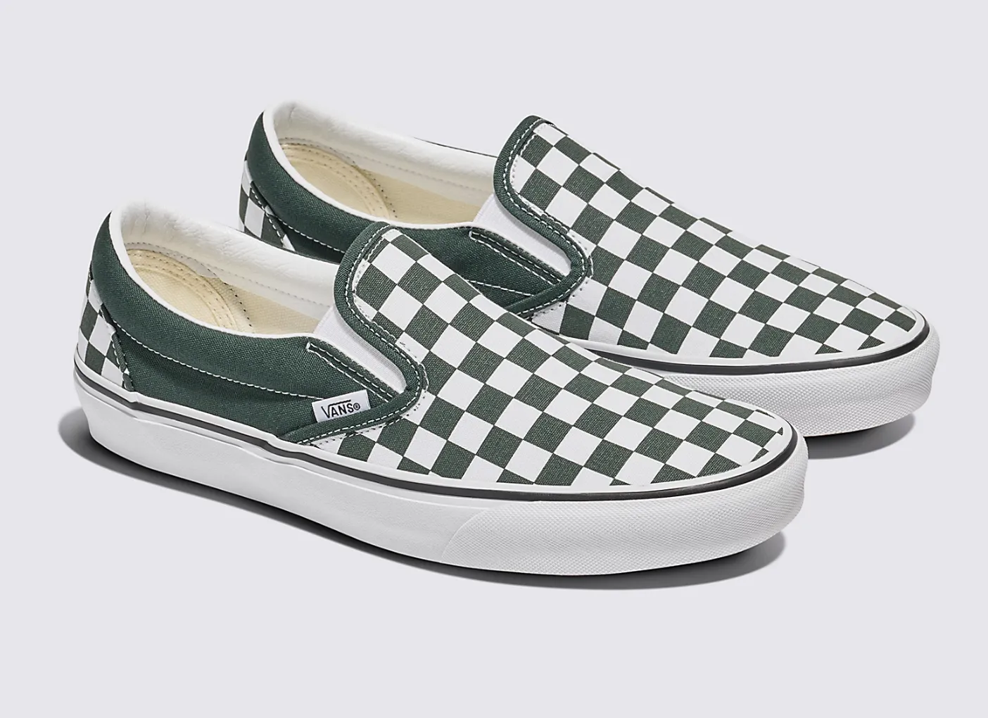 Vans Classic Slip-On - Checkerboard Scarab Green