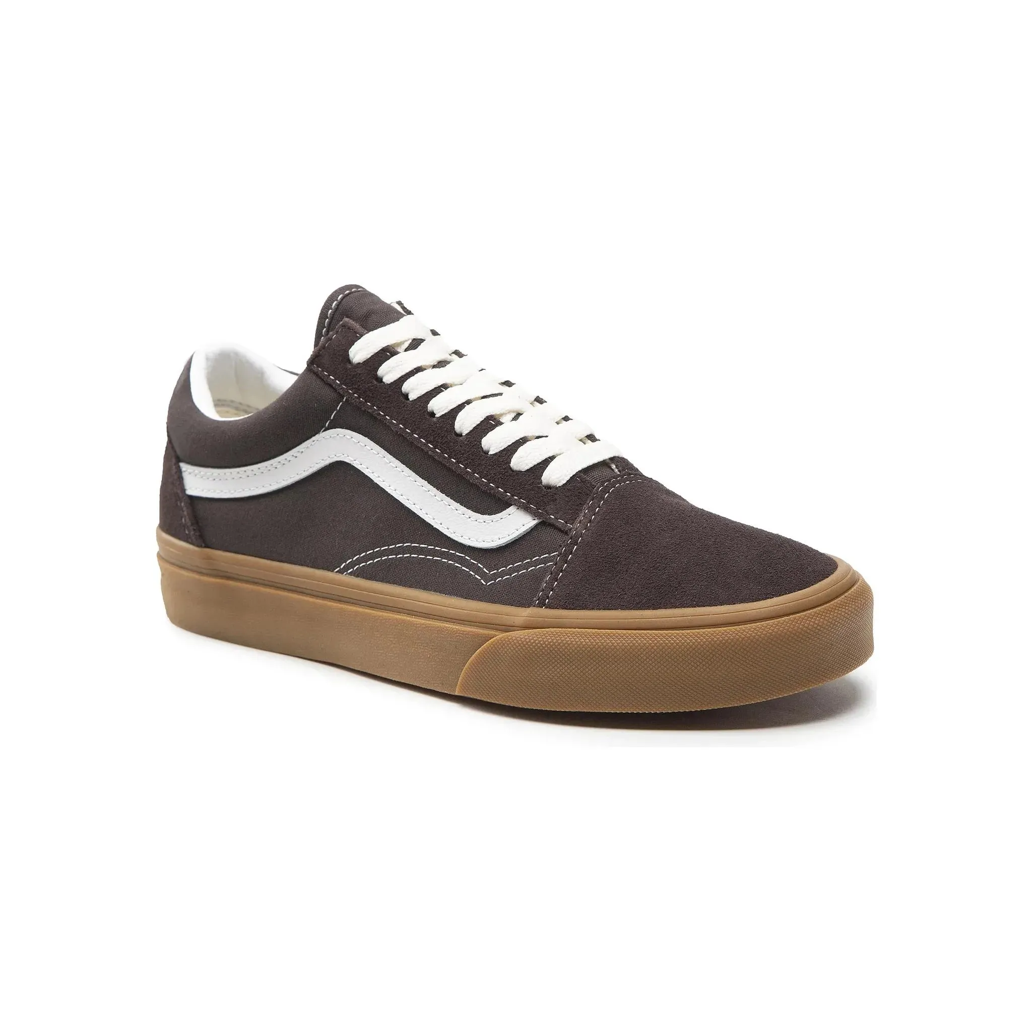 Vans Men's Old Skool Shoes - Gum / Chocolate Brown