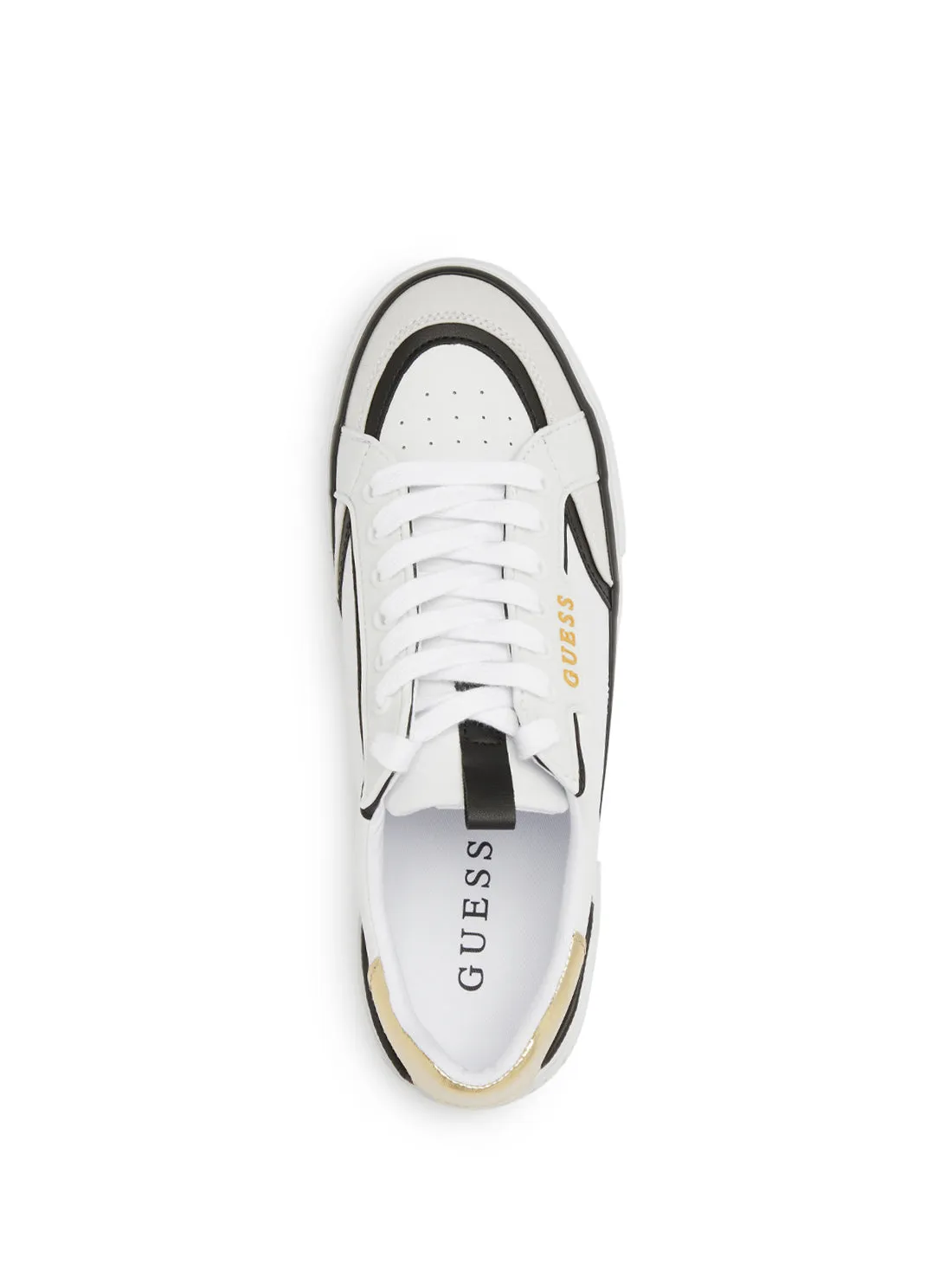 White Gold Lollin Low Top Sneakers