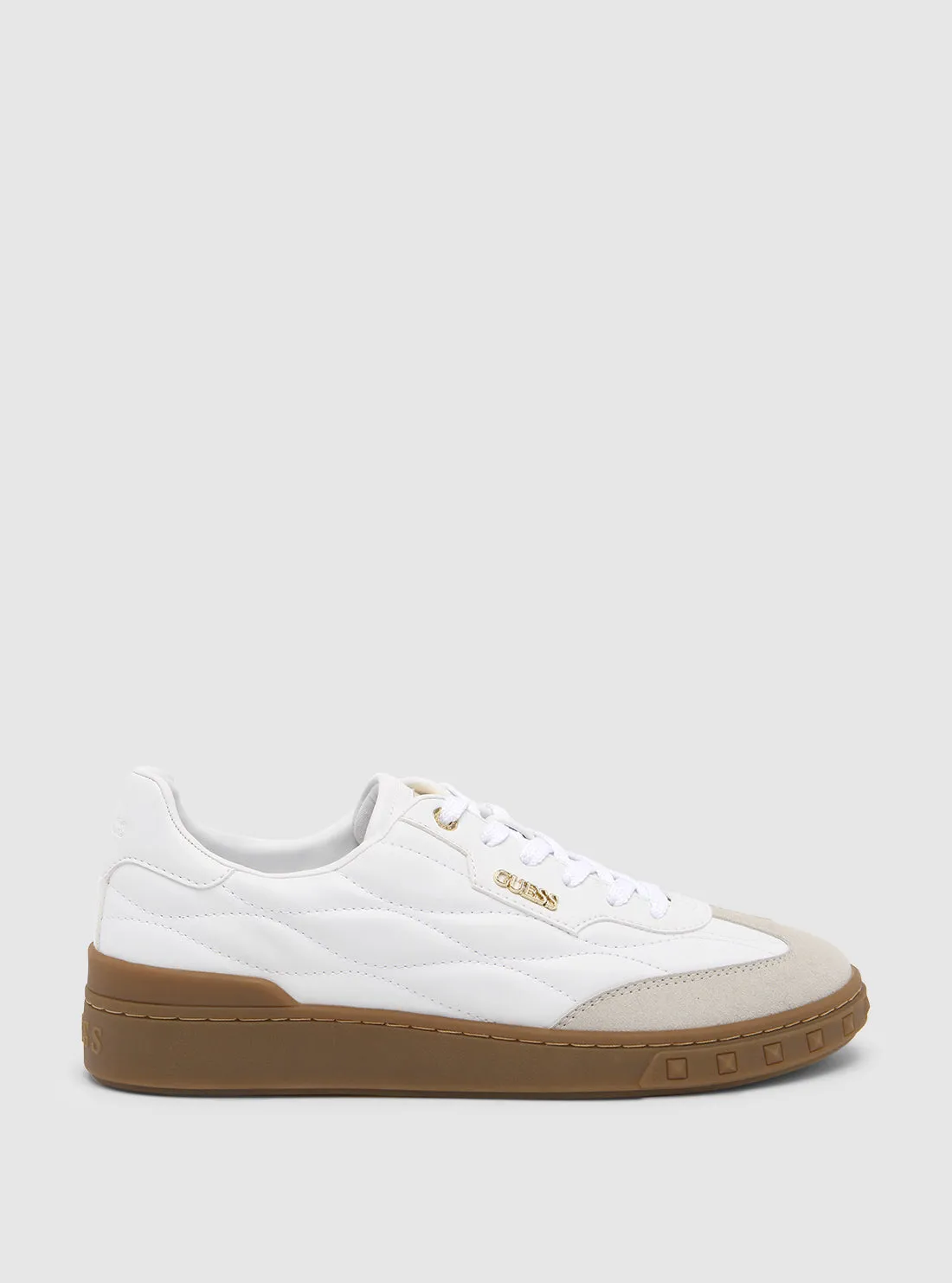 White Iquilt Low-Top Sneaker