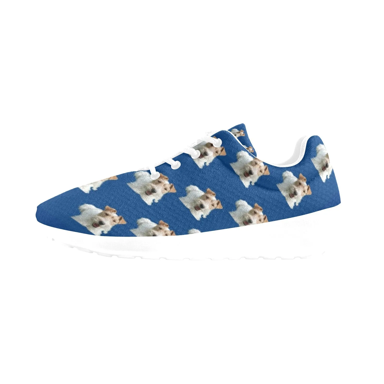 Wire Fox Terrier Sneakers - Blue